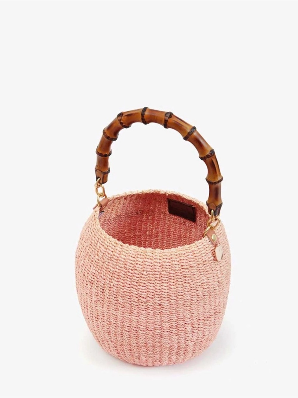 Clare V Pot De Miel W/ Bamboo Handle in blush New with tag - Picture 3 of 3
